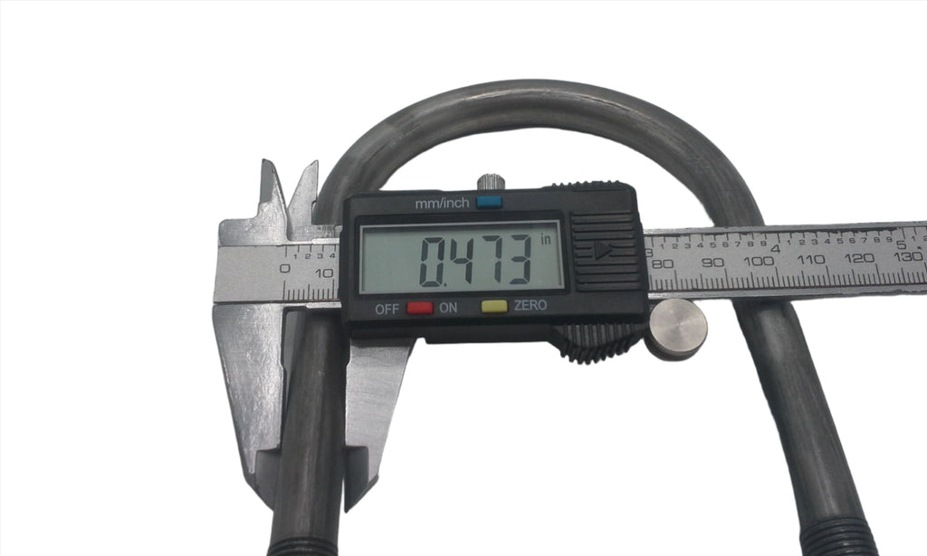 3" Wide Round U Bolt 6-1/2" Long 5200 6000 7000# Trailer Axle Axel Leaf Spring (UB-R301-KIT)