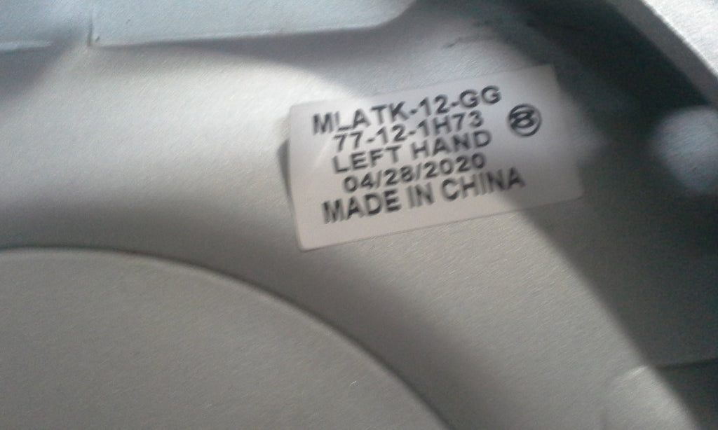 Pair, 12x2 Hydraulic brake, free backing, Dacromet Coated (77-12H-73+77-12H-74)