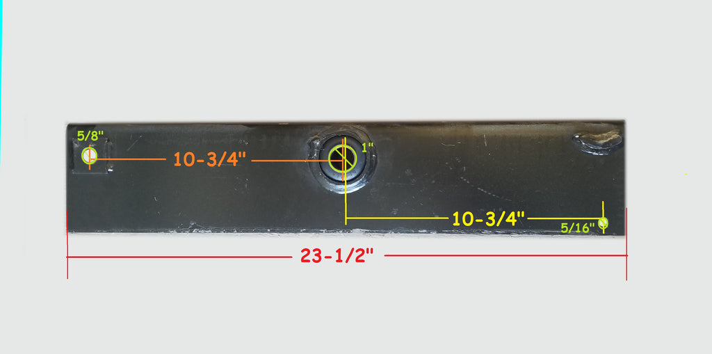 Dexter Equalizer, 2" Wide Slipper, 23.5" Long, 5/8" Spring bolt (13-119-03)
