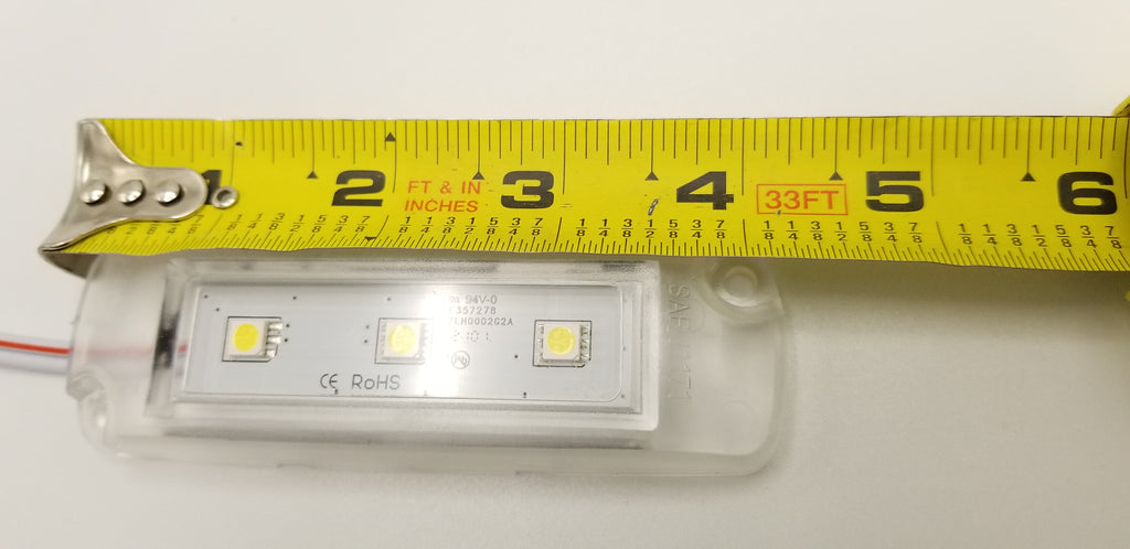 White 12v Multi Purpose 3 LED Courtesy Interior Exterior Aux Step Light Trailer (055-550-1A)