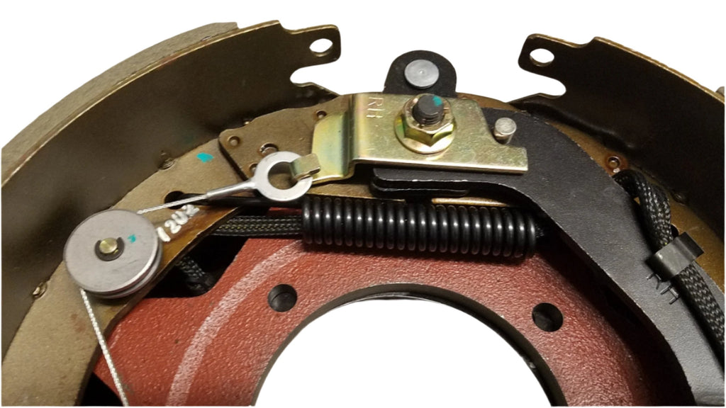 Backing Plate Brake Electric 12-1/4 x 4 Self Adjusting Passenger Right Side 10000 HEAVY DUTY (BK-10HDE-02)