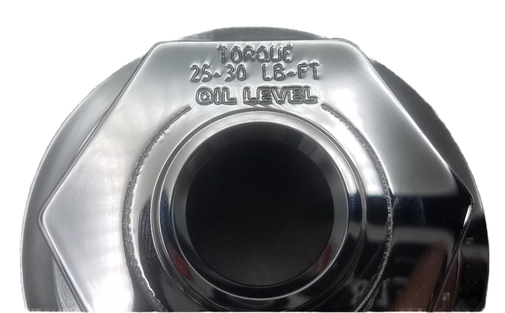 4 Billet Aluminum Machined 2-7/8"-12 OD Oil Bath Caps (21-35 Billet-Chrome-KitX4)