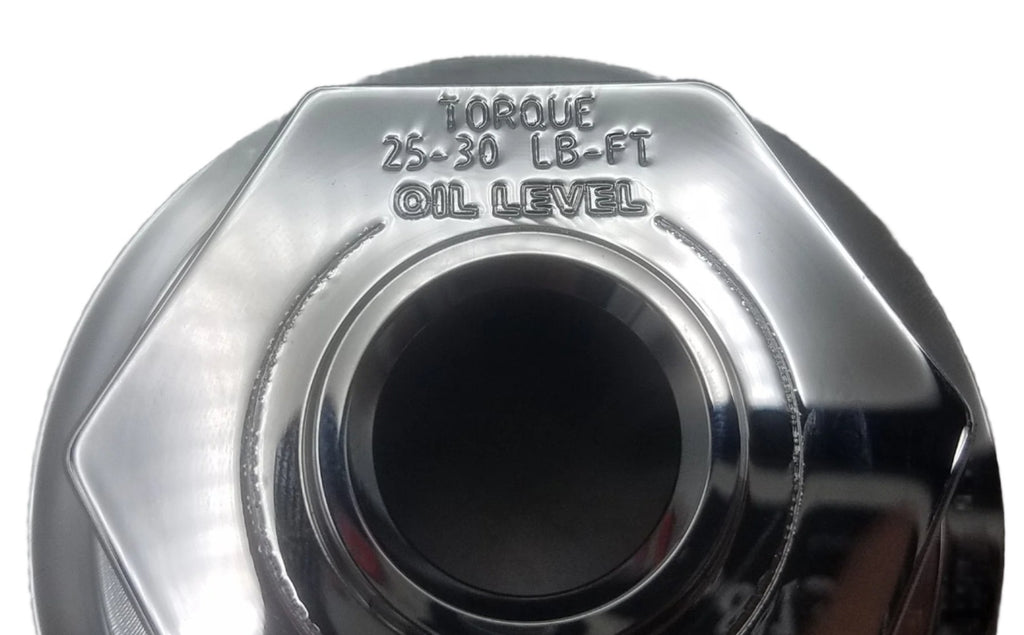 Billet Aluminum Machined 2-7/8"  Oil Bath Cap (21-35 Billet-Chrome-Kit)