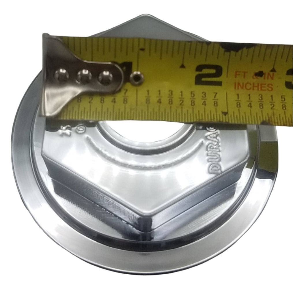 4 Billet Aluminum Machined 2-7/8"-12 OD Oil Bath Caps (21-35 Billet-Chrome-KitX4)