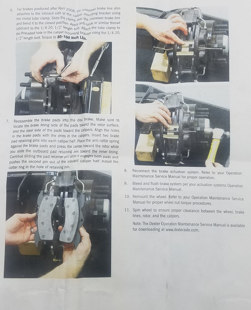 Dexter 8K Replacement Disc Brake Caliper Kit for 1 Wheel w/Pads K71-630-01 (K71-630-01)