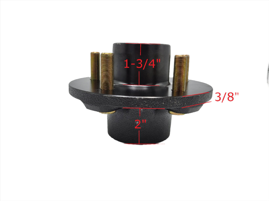 5" Lug x 4.5" Replacement Idler Hub Spindle Kit Stub End unit Trailer Axle 3500# with Square Spindle (STUB-84-545-HSQ)