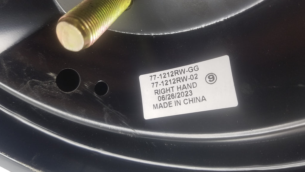 Brake, Electric, 12K, Right and LEFT 12-1/4" x 5", 5 Hole, fits Rockwell, 12,000 lb (77-1212RW-PAIR)