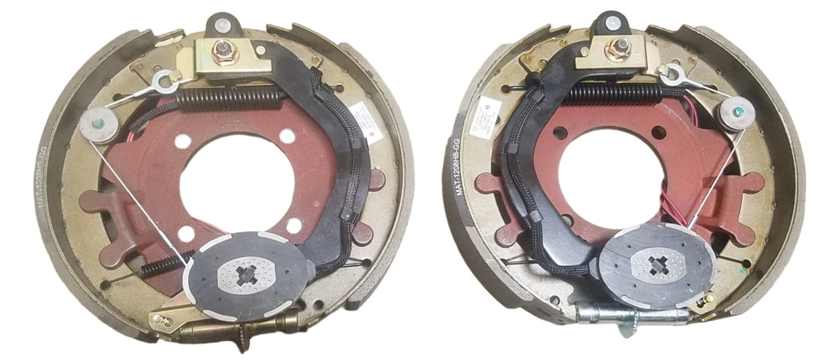 Pair Electric Brake 12-1/4" x 2-1/2" for 7.2K - 8K NARROW Self Adjusting Fits Dexter 7200 8000 (77-1208HB-PAIR)