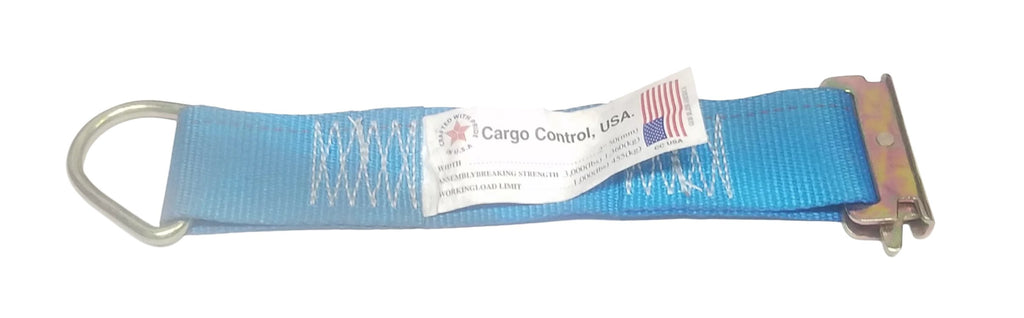 Cargo Control Strap Rope Tie Off with E Track Clip and D Ring (RTOEC)