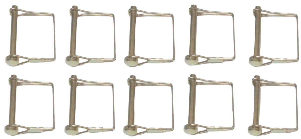 Trailer Hitch Safety Pin 3" x 5/16" Square PTO Pin (16738-LOTOF10)