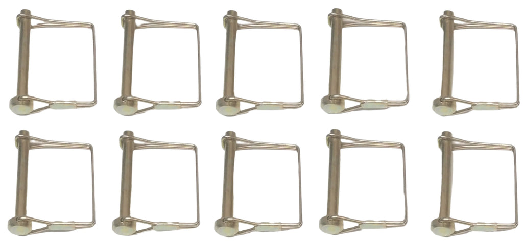 Trailer Hitch Safety Pin 3" x 5/16" Square PTO Pin (16738-LOTOF10)