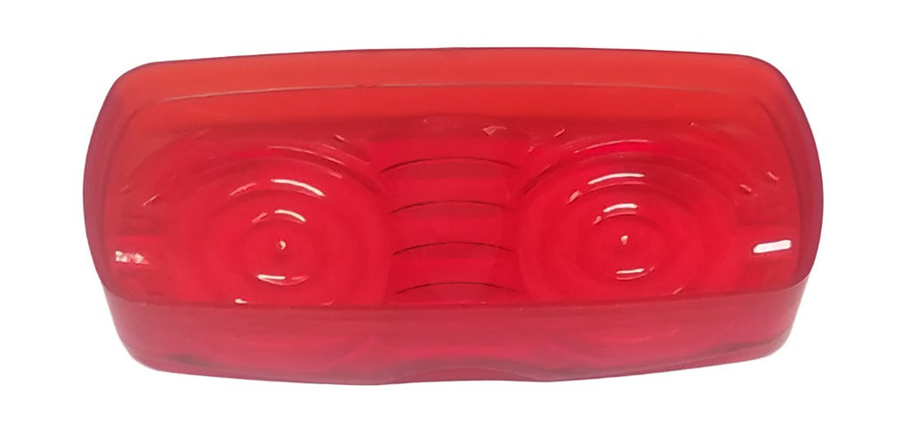 Jammy 2 x 4 Bullseye Red Lens Only (J-323-15-R)
