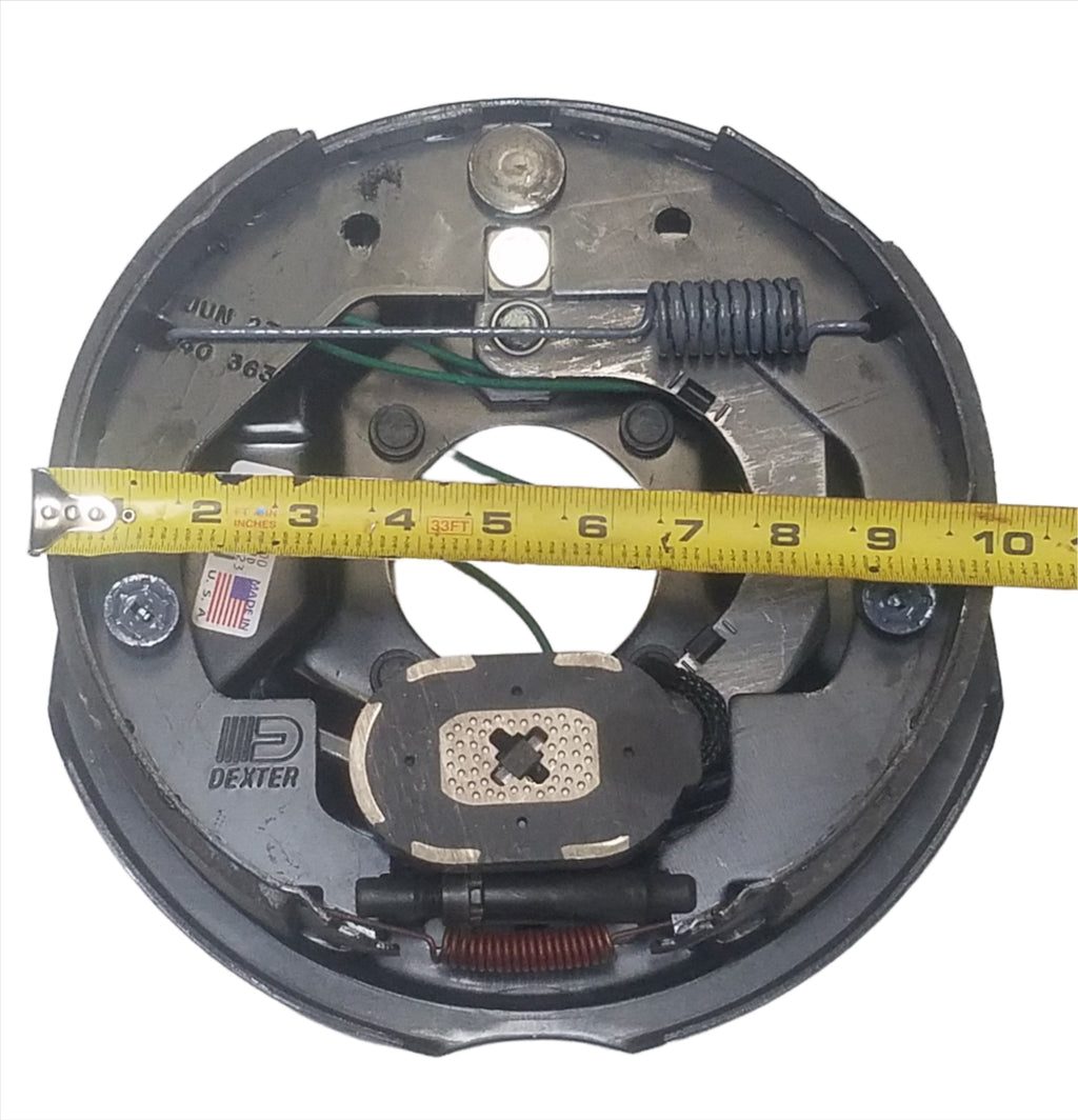 2 x DEXTER 3500# Trailer Axle Brake kit 10"x2.25" Electric Backing plate Complete (23-26 + 23-27)