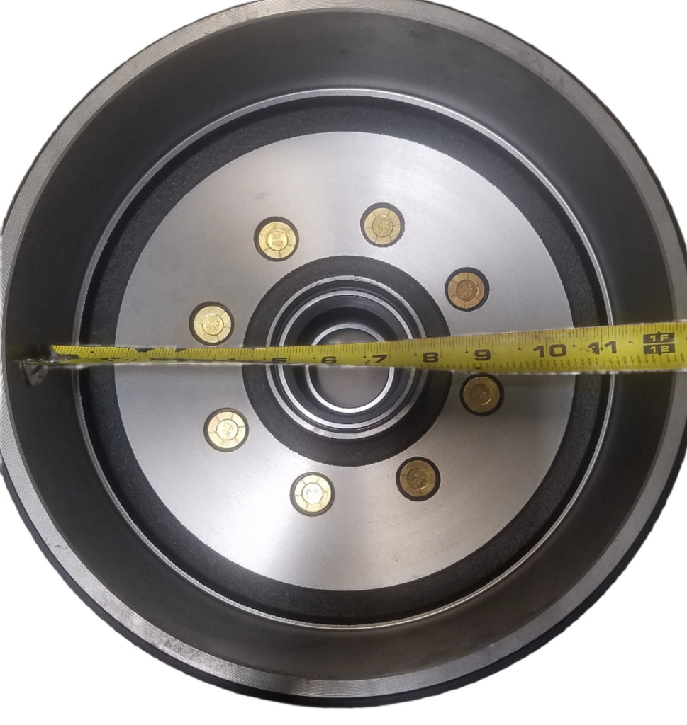 Hub Drum, 7.2K - 8K Narrow, 8 x 6.5, 5/8" Stud, 02475 Bearing, Replaces Dexter 7.2K, 7.5K, D80N, 8-393, With Bearings, Seals, and Oil Caps (99-86580-393-58-KIT)