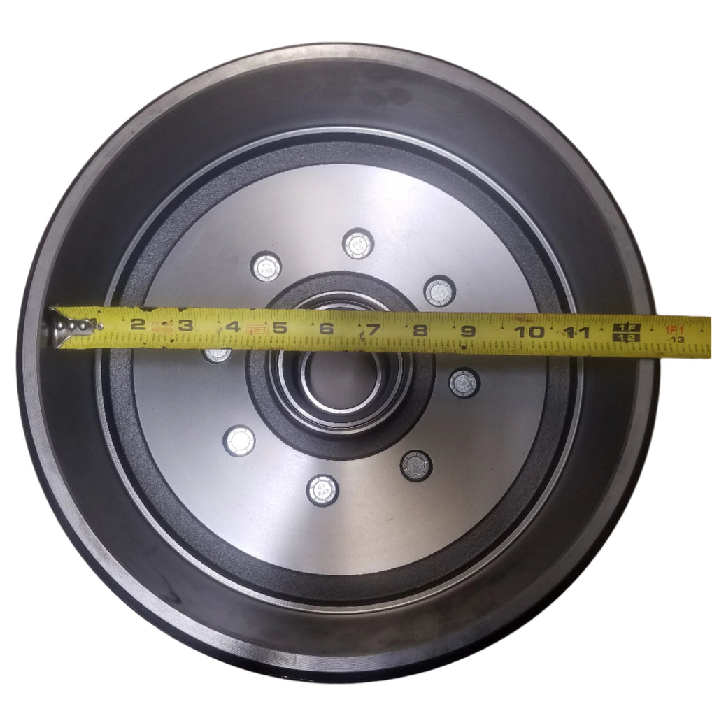 Hub Drum, 7.2K - 8K Narrow, 8 x 6.5, 9/16" Stud, 02475 Bearing, Replaces Dexter 7.2K, 7.5K, D80N, 8-393, With Bearings, Seals, and Oil Caps (99-86580-393-916-KIT)