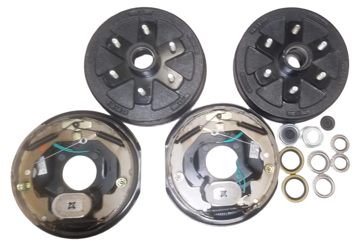 IN STORE PICK UP ONLY - (94655-B-IMP-FSA) 10" Drum 6x5.5 Bolt Pattern 3500# Rated with Aftermarket Self Adjusting Backing Plates