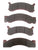 Disc Brake Pads, 8000# to 14K, Ceramic, 4 Pads, Fits Kodiak / ALKO 10K & 12K (DBC-2250-CRM-PAD)