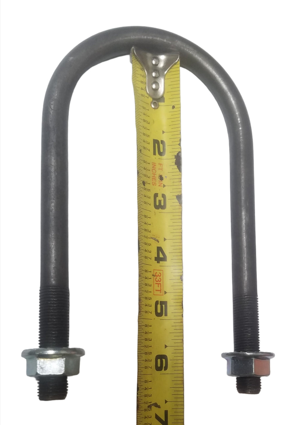 3" Wide Round U Bolt 6-1/2" Long 5200 6000 7000# Trailer Axle Axel Leaf Spring (UB-R301-KIT)