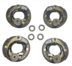 2 PAIR 7" Electric Backing Plates and Seals For 2000# Axles Replaces Dexter 23-47 and 23-48 (7EB-2P-SEAL-125)