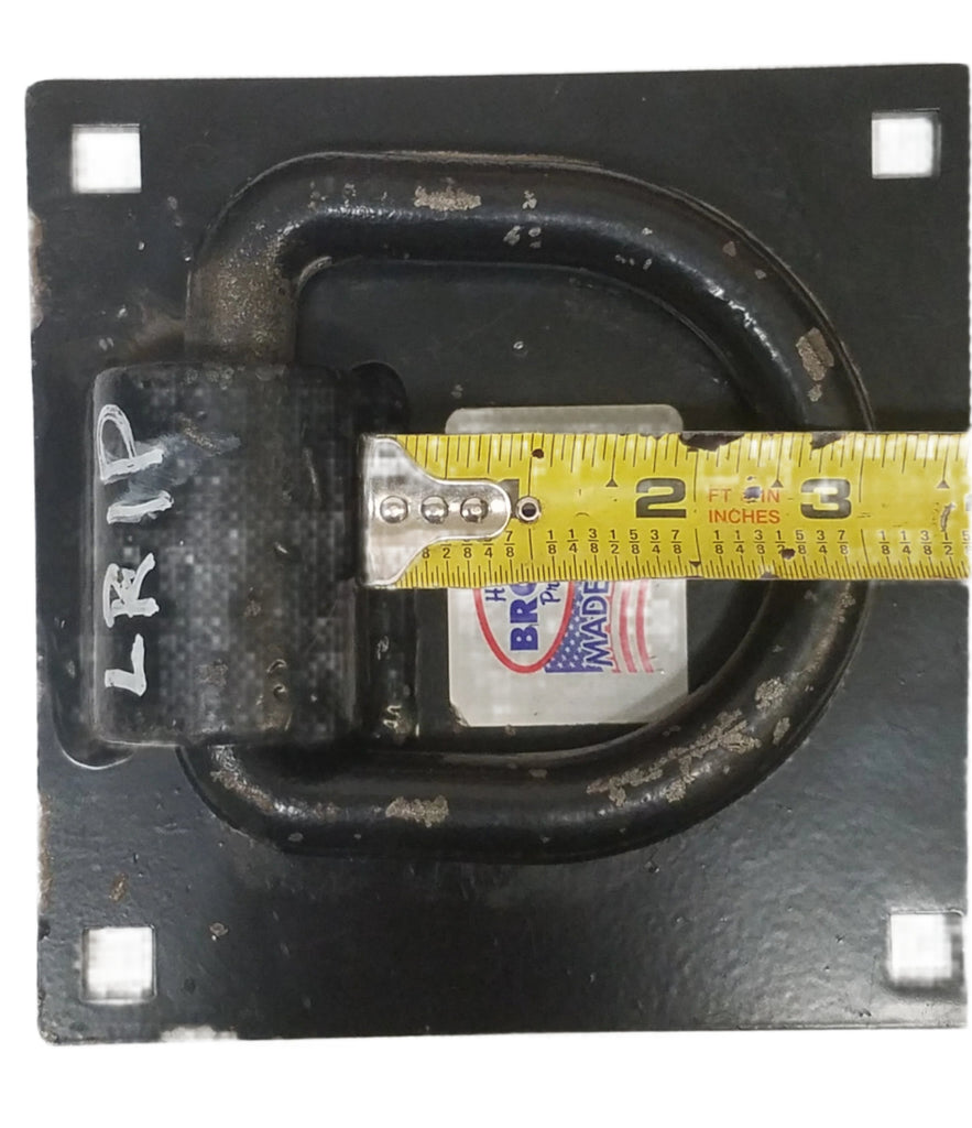 D Ring, Brophy, 5/8", Bolt on, 6 x 6 Plate, Includes Mounting Hardware (LR1P)