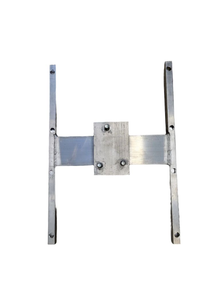 Custom 5 Lug R & P Aluminum Trailer Spare Tire Wall Mount Bracket 16" stud spacing (STC-AH-16-KIT)