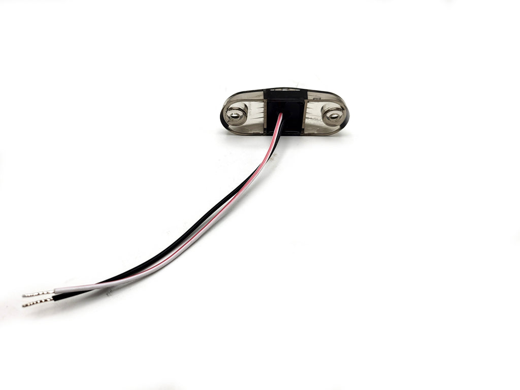 Tecniq Smoke Tinted Side Red Marker Light Surface Mount Trailer Camper Utility (S17-RT0P-1)