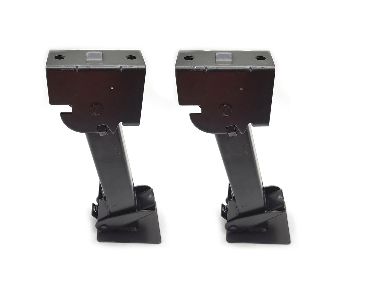 Pair Weld Bolt On Fold Down Telescopic Stabilizer Jack Motorcycle Trailer Camper (SJ100-LOTOF2)