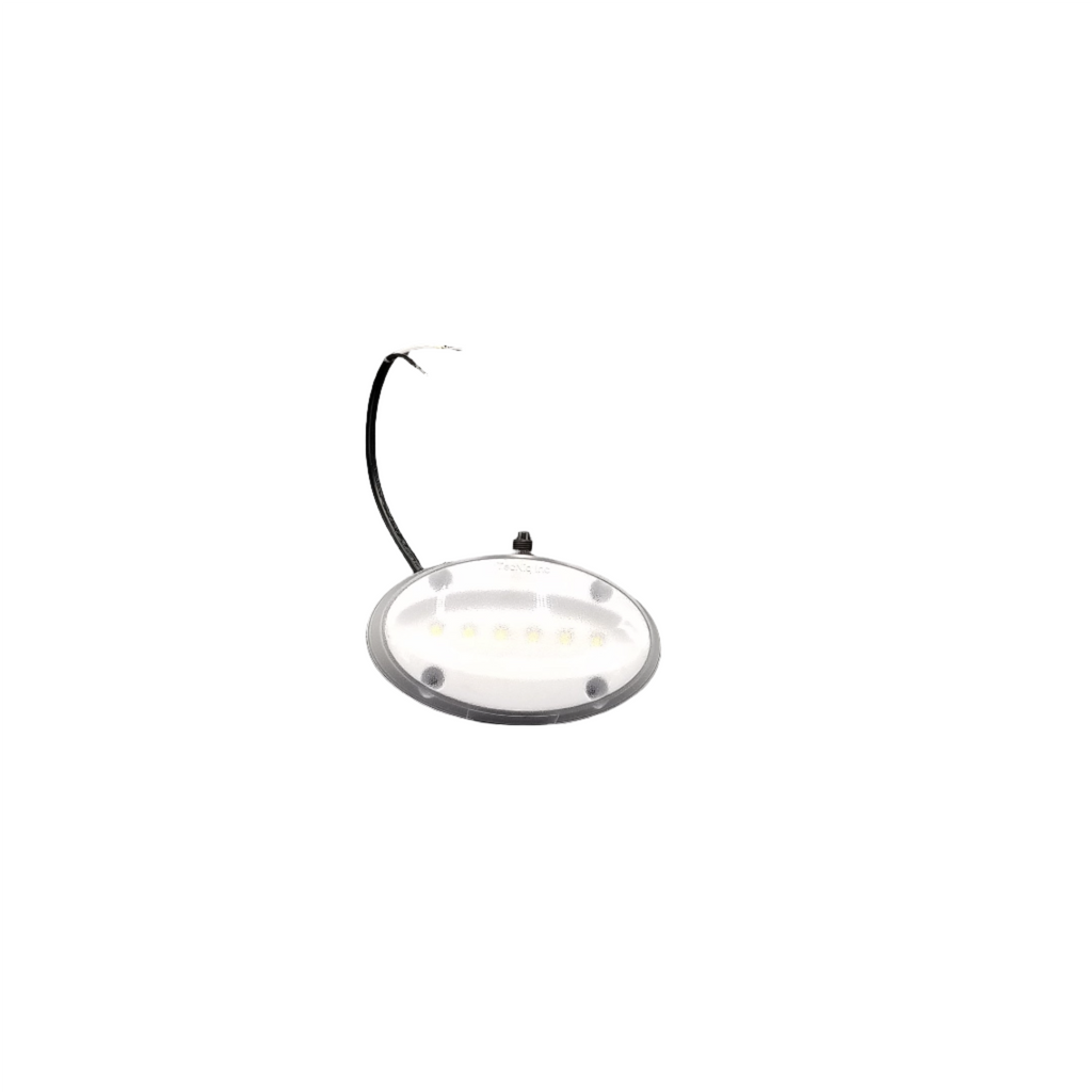 Interior Light, Surface Mount, Oval, White Base, On/Off Switch, Natural White, 6 LEDs, 4.75" x 2.75" x 1.125"
