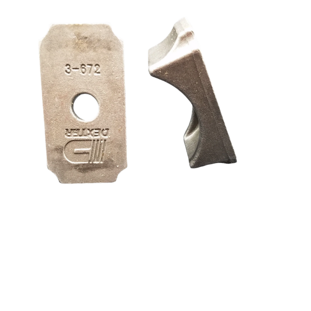 Pair (2) of Spring Perch, Dexter, 3.5" Round Tube, Fits 8K 3.5" Tube Axles, (003-672-00LOTOF2)