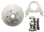 Hub Rotor Disc Brake 5 Lug 1/2" Studs  Mounting Bracket 77-3.5KI-DBB and Caliper 77-3-6K LB (77-3.5KI-RTR-102-KIT)