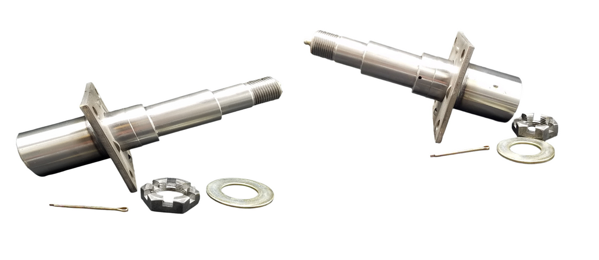 TWO 1750# EZ Lube 2" Round #84 Spindle 3500# Axle fits Dexter ALKO Axis Trailer (SP-20084FZ-X2)