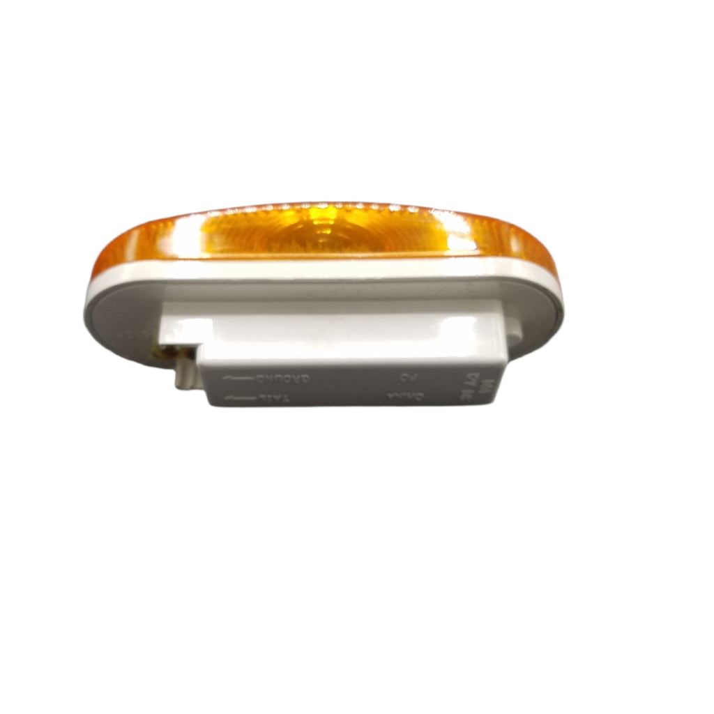 Jammy 6" Oval AMBER Incandescent Stop Turn Tail Light (J-60-A)