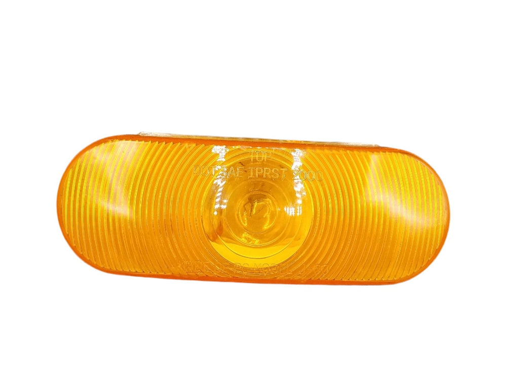 Jammy 6" Oval AMBER Incandescent Stop Turn Tail Light (J-60-A)