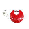 Stainless Steel Disc Padlock 2 Keys Heavy Duty Hardened Steel Shackle RED (L870KAR)