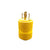 LOCKING PLUG, GATOR GRIP, YELLOW, 30 AMP 250 VOLT GE 3 Phase Twist Lock (L15-30)