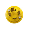 LOCKING PLUG, GATOR GRIP, YELLOW, 30 AMP 250 VOLT GE 3 Phase Twist Lock (L15-30)