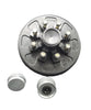 Pre-Greased 12" Hub Drum Kit, 7K, 8 x 6.5, 9/16" Studs (19-135)