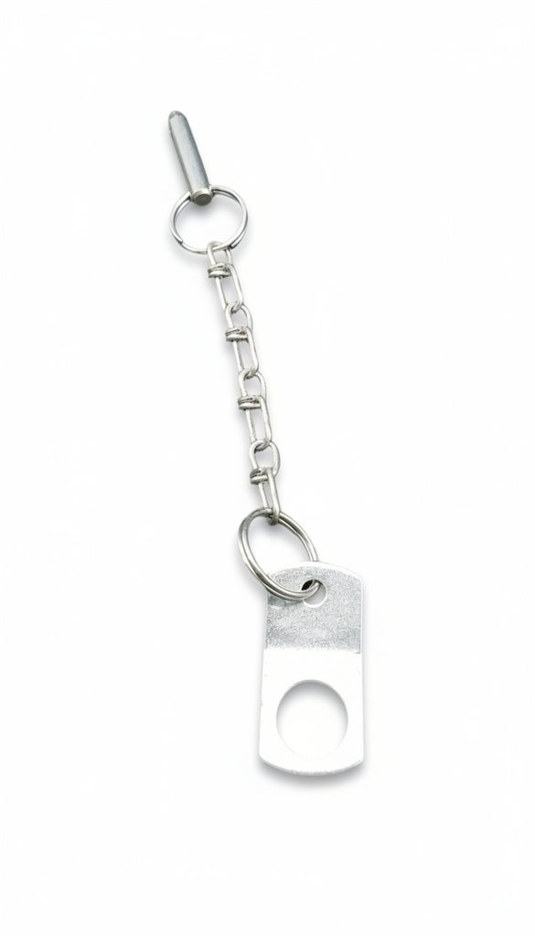 Pin Safety Adjustable Coupler Spring Detent Chain Lanyard and 5/8" Loop (180136)