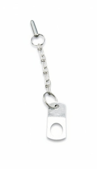 Pin Safety Adjustable Coupler Spring Detent Chain Lanyard and 5/8" Loop (180136)