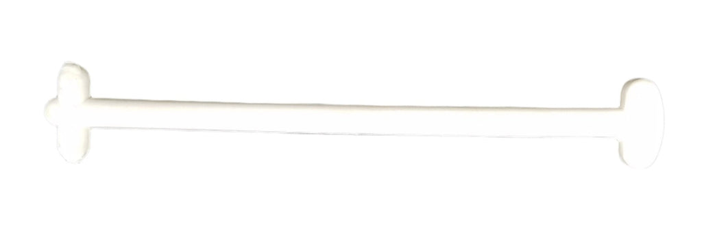 6" White Trailer Door Hold Back – T-Style Catch Holder Hook for RV, Cargo, Enclosed (MD460W-Kit)