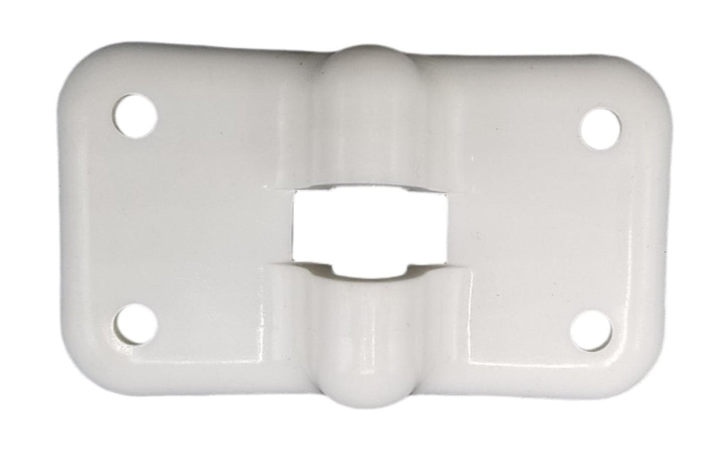 6" White Trailer Door Hold Back – T-Style Catch Holder Hook for RV, Cargo, Enclosed (MD460W-Kit)