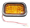 Maxxima 3" x 5" Amber LED 44 Diodes Park Turn Light Trailer Truck RV Semi (M42201Y-KIT)