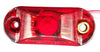 Oval P2 Rated 1-LED Surface Mount, RED Lens, 2-Wire LED Trailer Marker Light (J-511-R)