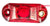 Oval P2 Rated 1-LED Surface Mount, RED Lens, 2-Wire LED Trailer Marker Light (J-511-R)