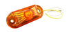 Oval P2 Rated 1-LED Surface Mount, AMBER Lens, 2-Wire LED Trailer Marker Light (J-511-A)