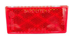 Wesbar Red Rectangular Reflector Adhesive Back Truck Trailer RV Boat ATV (003358)