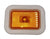 Clearance/Marker Amber Light Rectangular Incandescent Truck Trailer RV Boat (V127KA)