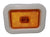 Clearance/Marker Amber Light Rectangular Incandescent Truck Trailer RV Boat (V127KA)