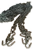 1/4" Safety Chain with S Hooks 54" (61" OAL) Max Load 5000LB(TCL2-4.5foot)