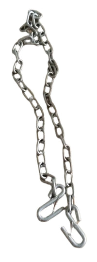 1/4" Safety Chain with S Hooks 54" (61" OAL) Max Load 5000LB (TCL2-4.5)